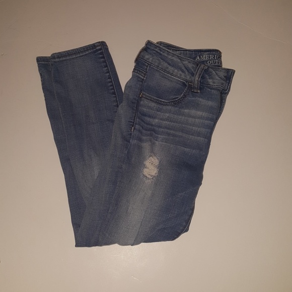 American Eagle Outfitters Denim - AE Ripped Cropped Jeans